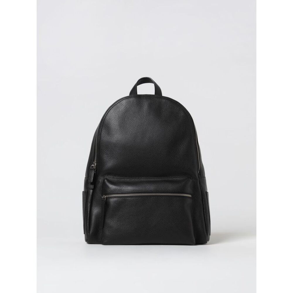 Orciani Men Orciani Laio Micron Hammered Leather Backpack